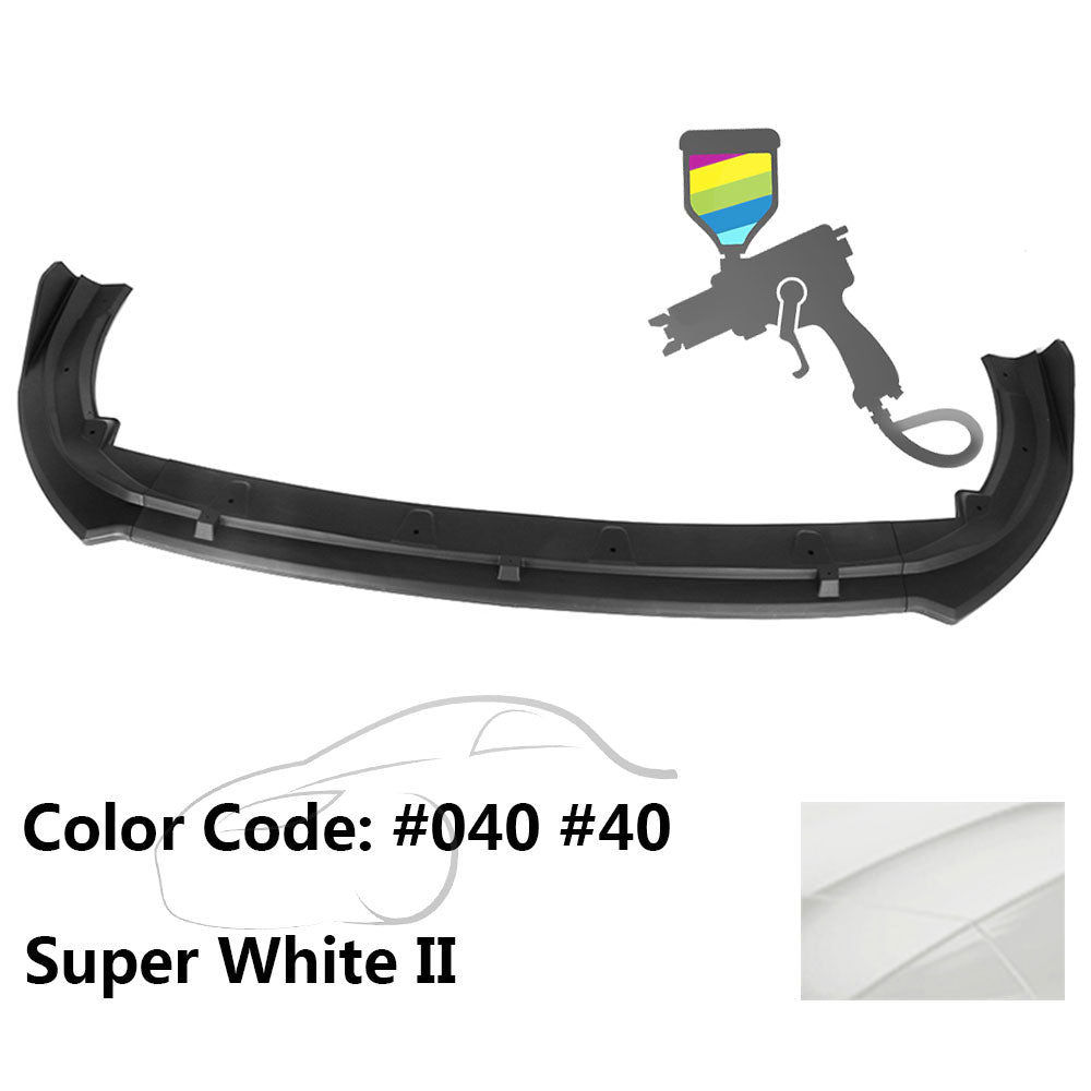 2018-2020 Toyota Camry XLE LE V2 Style Painted Front Bumper Lip PP 3PC