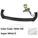 2018-2020 Toyota Camry XLE LE V2 Style Painted Front Bumper Lip PP 3PC