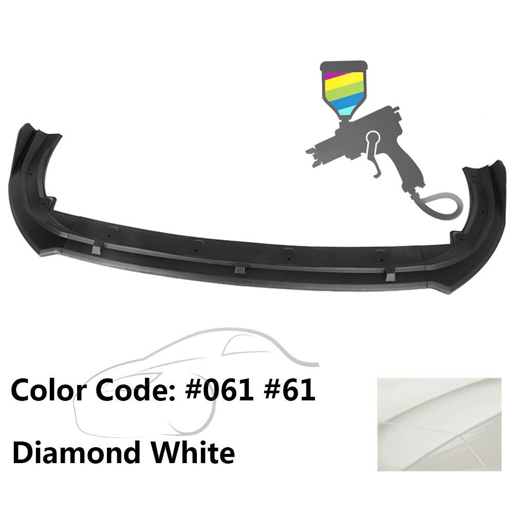 2018-2020 Toyota Camry XLE LE V2 Style Painted Front Bumper Lip PP 3PC