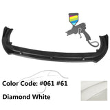 2018-2020 Toyota Camry XLE LE V2 Style Painted Front Bumper Lip PP 3PC