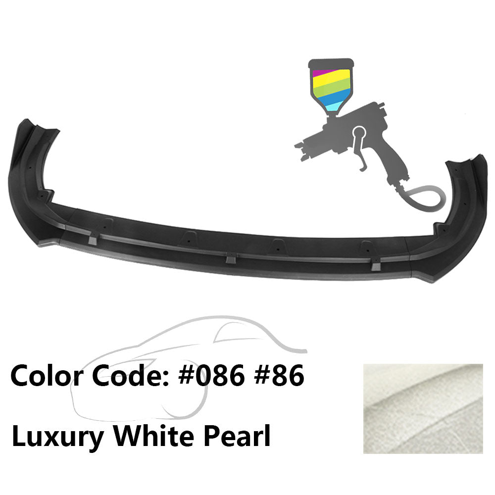 2018-2020 Toyota Camry XLE LE V2 Style Painted Front Bumper Lip PP 3PC