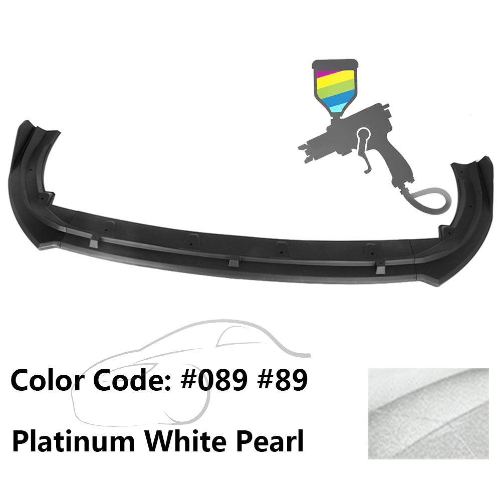 2018-2020 Toyota Camry XLE LE V2 Style Painted Front Bumper Lip PP 3PC