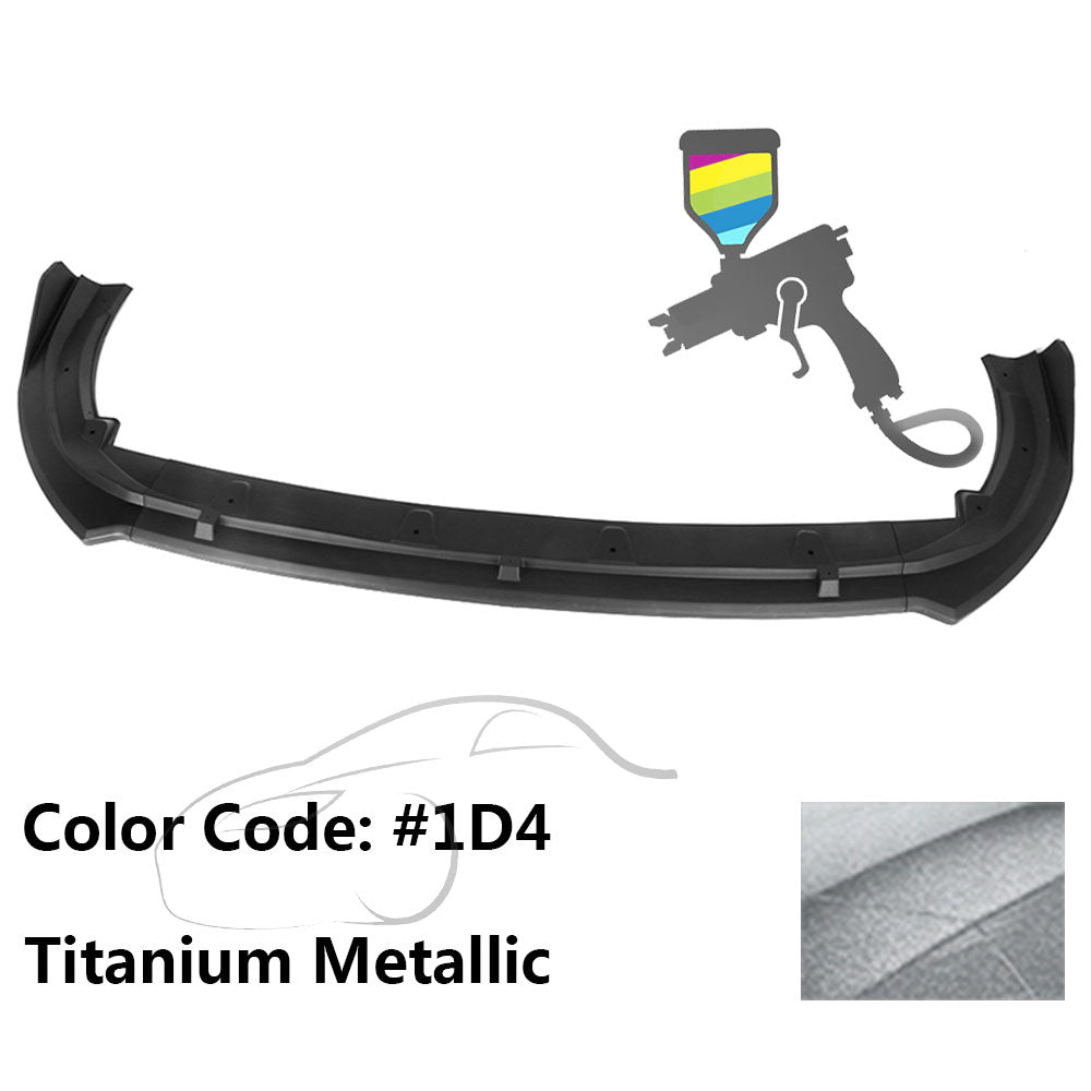 2018-2020 Toyota Camry XLE LE V2 Style Painted Front Bumper Lip PP 3PC