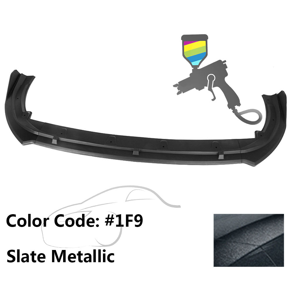 2018-2020 Toyota Camry XLE LE V2 Style Painted Front Bumper Lip PP 3PC