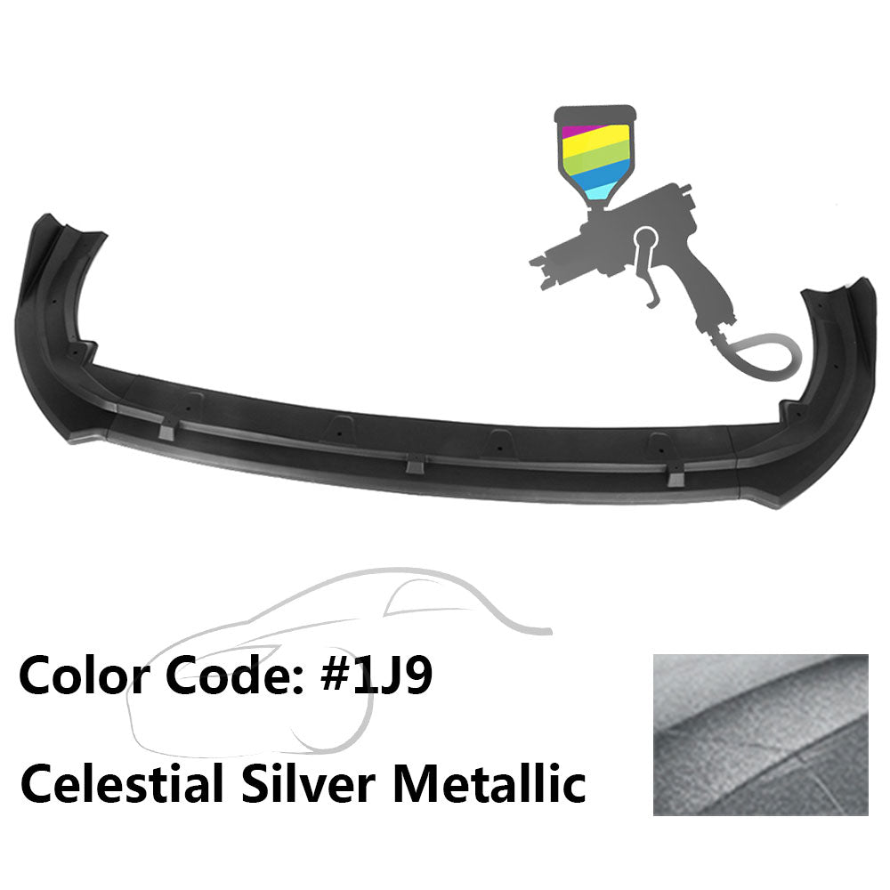 2018-2020 Toyota Camry XLE LE V2 Style Painted Front Bumper Lip PP 3PC