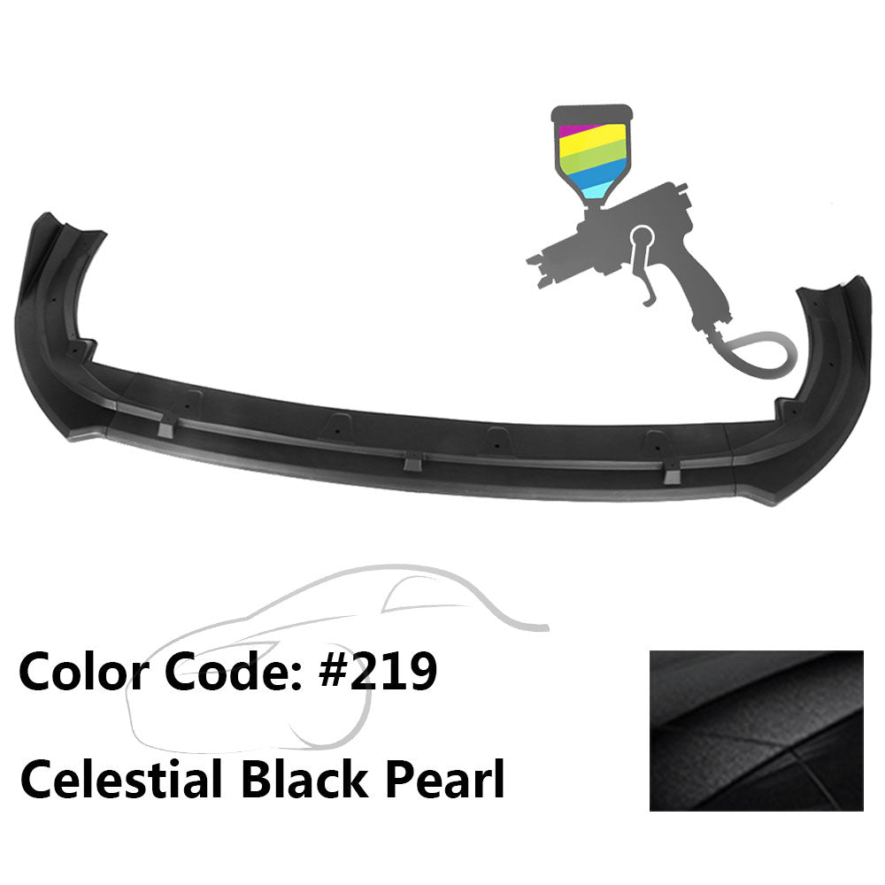 2018-2020 Toyota Camry XLE LE V2 Style Painted Front Bumper Lip PP 3PC
