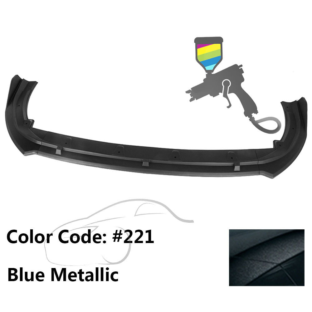 2018-2020 Toyota Camry XLE LE V2 Style Painted Front Bumper Lip PP 3PC