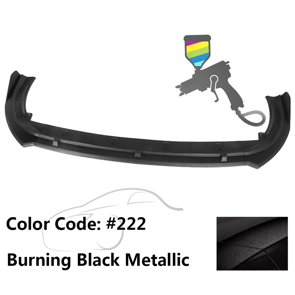 2018-2020 Toyota Camry XLE LE V2 Style Painted Front Bumper Lip PP 3PC