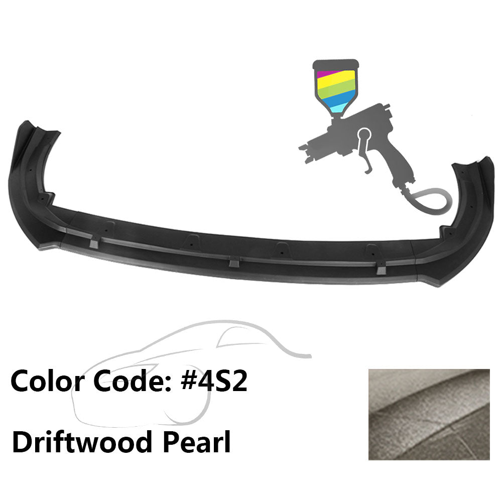 2018-2020 Toyota Camry XLE LE V2 Style Painted Front Bumper Lip PP 3PC