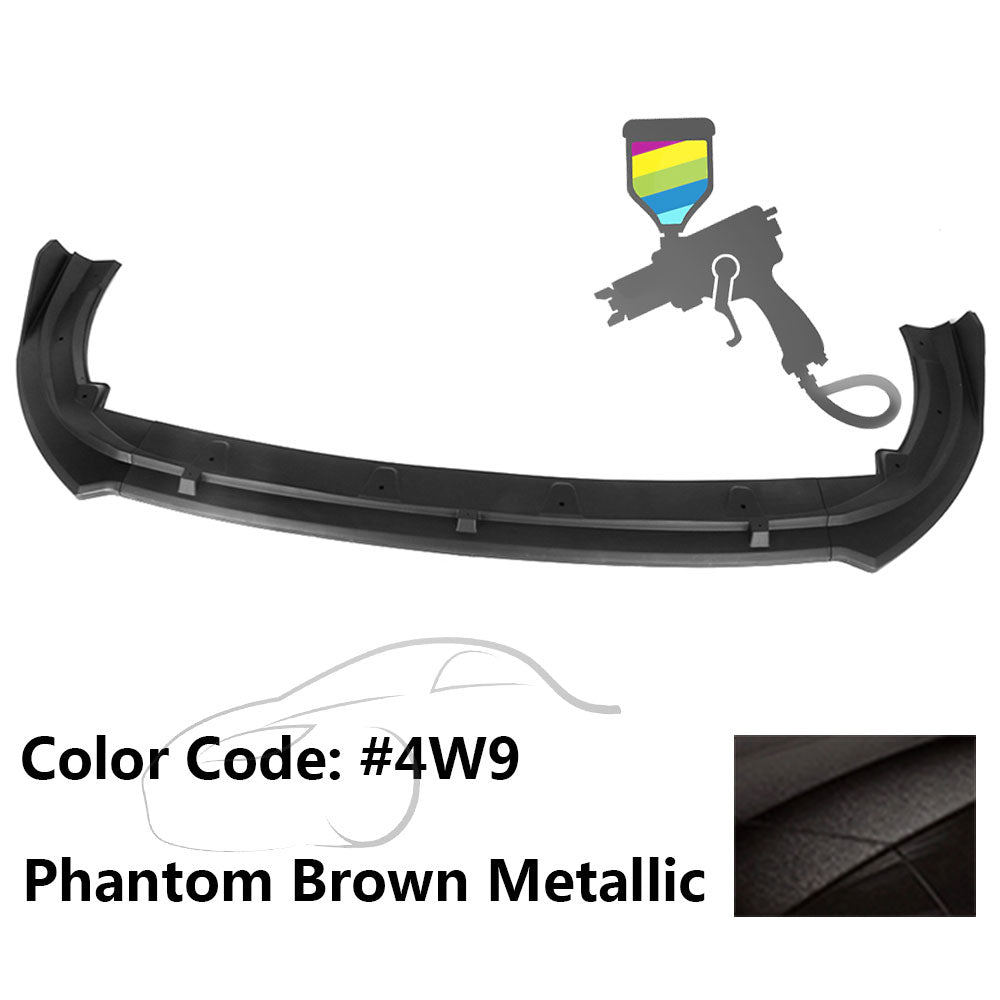 2018-2020 Toyota Camry XLE LE V2 Style Painted Front Bumper Lip PP 3PC