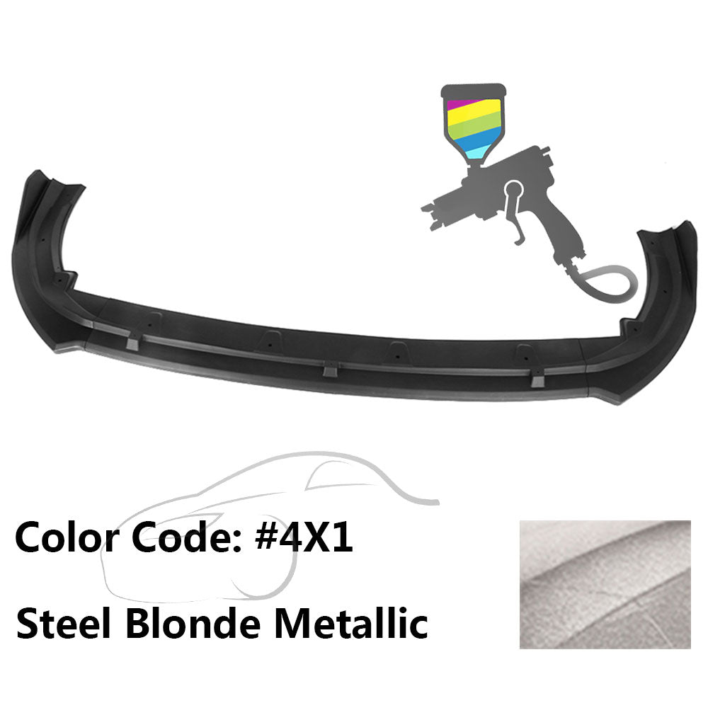 2018-2020 Toyota Camry XLE LE V2 Style Painted Front Bumper Lip PP 3PC