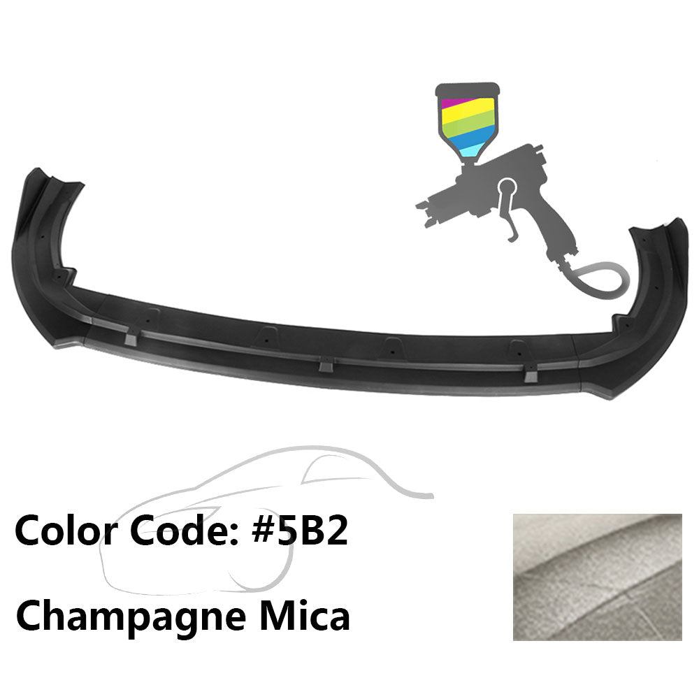 2018-2020 Toyota Camry XLE LE V2 Style Painted Front Bumper Lip PP 3PC
