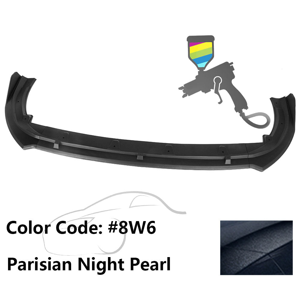 2018-2020 Toyota Camry XLE LE V2 Style Painted Front Bumper Lip PP 3PC