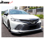 2018-2020 Toyota Camry XLE LE V2 Style Matte Front Lip Splitter PP 3PC