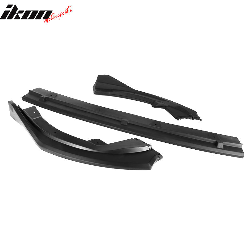 2018-2020 Toyota Camry XLE LE V2 Style Matte Front Lip Splitter PP 3PC