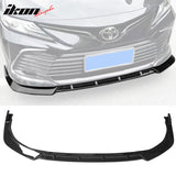 2021-2023 Toyota Camry LE Front Bumper Lip IKON Style PP 3PC