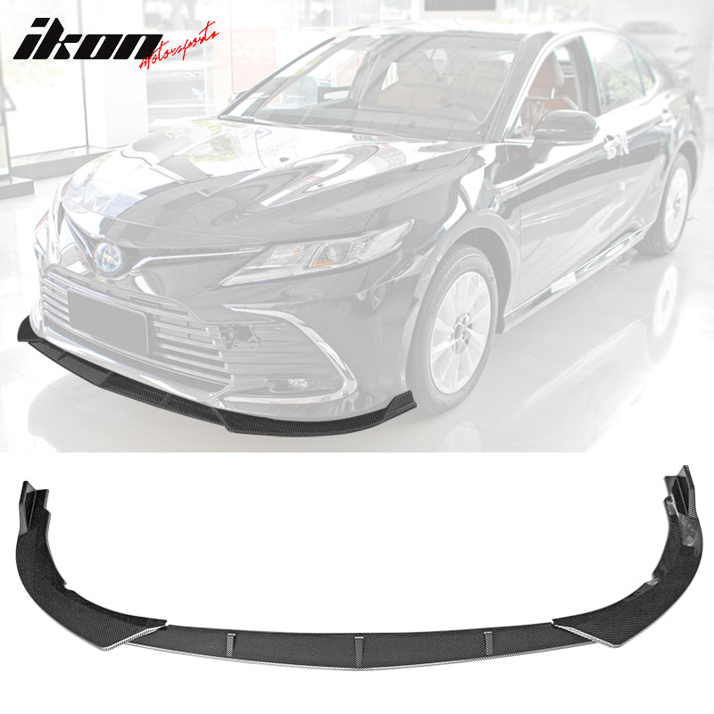 2021-2023 Toyota Camry LE IKON Style Front Bumper Lip Spoiler PP 3PC