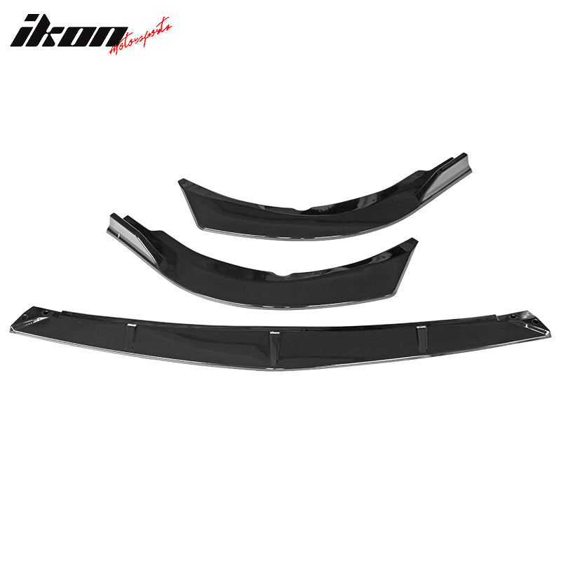 2021-2023 Toyota Camry LE IKON Style Front Bumper Lip Spoiler PP 3PC