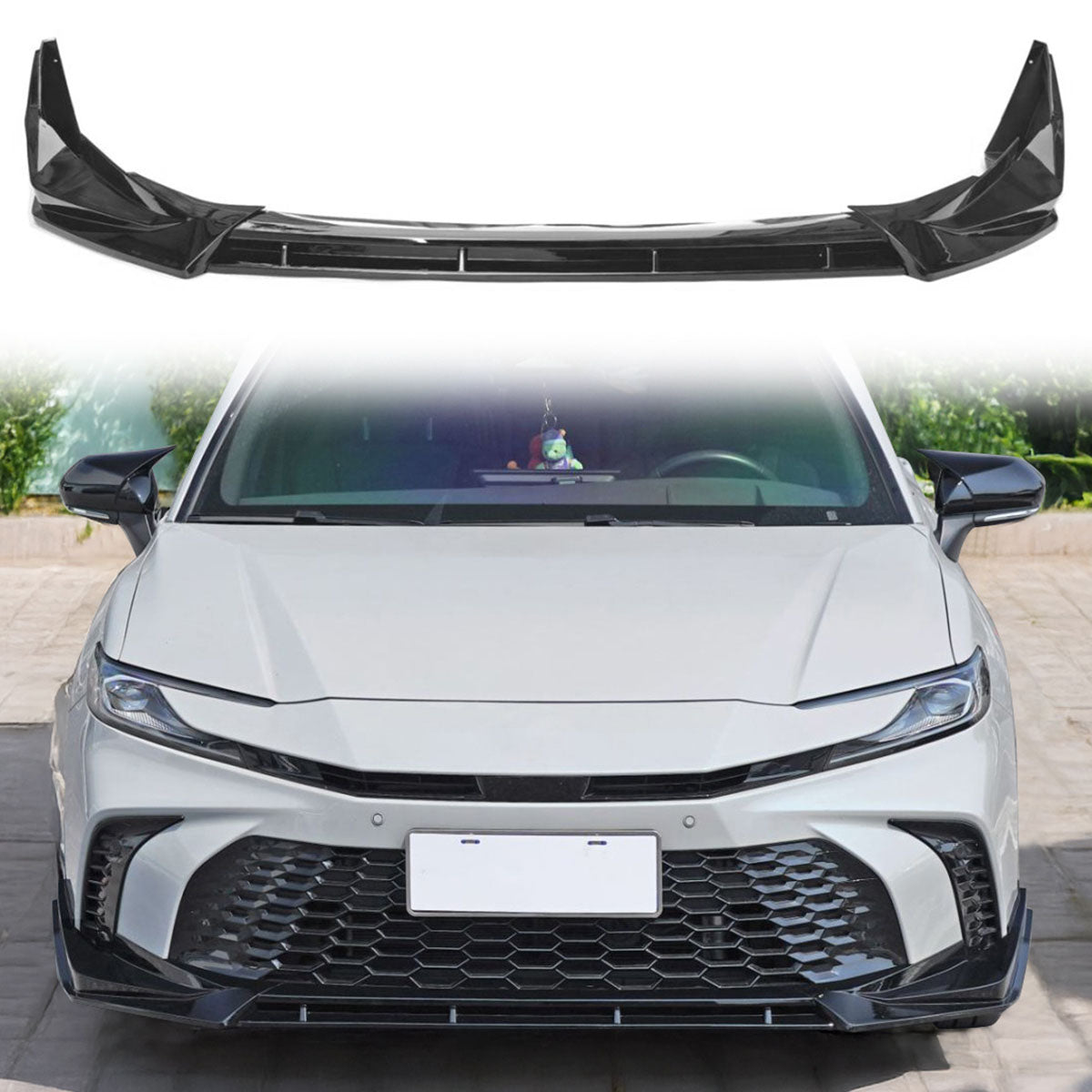 2025-2026 Toyota Camry SE XSE IKON Gloss Black Front Bumper Lip PP