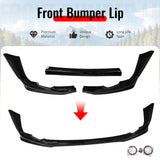 2011-2013 Toyota Corolla T Style Gloss Black Front Bumper Lip PP