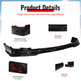 2011-2013 Toyota Corolla T Style Gloss Black Front Bumper Lip PP