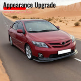 2011-2013 Toyota Corolla T Style Gloss Black Front Bumper Lip PP
