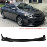 2011-2013 Toyota Corolla T Style Gloss Black Front Bumper Lip PP