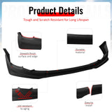 2011-2013 Toyota Corolla T Style Matte Black Front Bumper Lip PP