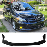 2011-2013 Toyota Corolla T Style Matte Black Front Bumper Lip PP