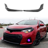2014-2016 Toyota Corolla S Unpainted Front Bumper Lip Splitter 2PC PU