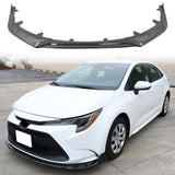 2020-2022 Toyota Corolla SE XSE 4Dr IKON Style Front Bumper Lip PP 3PC