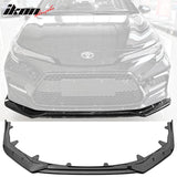 2020-2022 Toyota Corolla SE XSE 4Dr IKON Style Front Bumper Lip PP 3PC