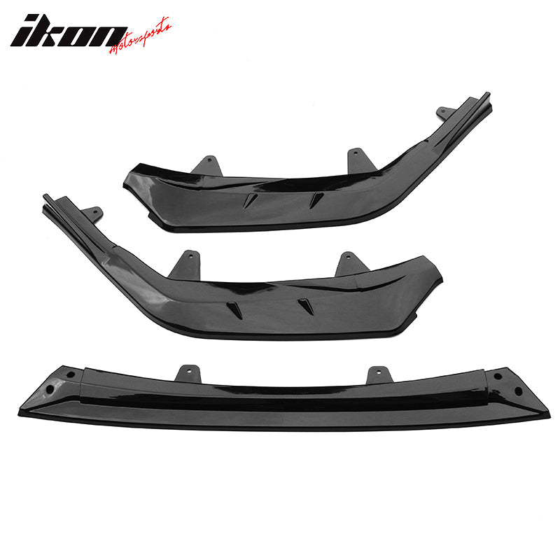2020-2022 Toyota Corolla SE XSE 4Dr IKON Style Front Bumper Lip PP 3PC