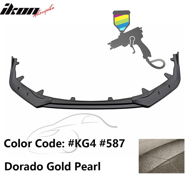 2020-2022 Toyota Corolla SE XSE 4Dr IKON Style Front Bumper Lip PP 3PC