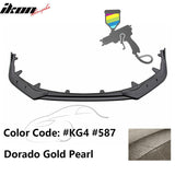 2020-2022 Toyota Corolla SE XSE 4Dr IKON Style Front Bumper Lip PP 3PC