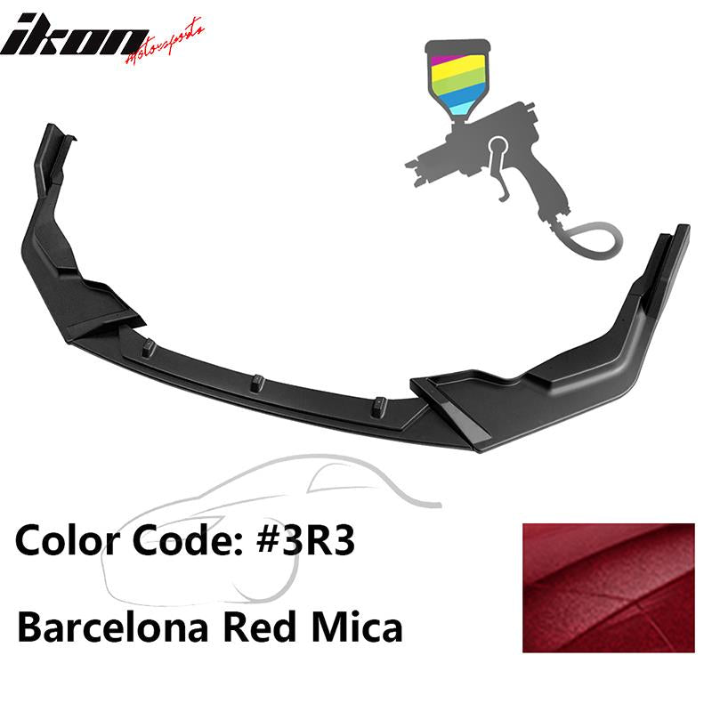 2020-2022 Toyota Corolla SE XSE C Style Front Bumper Lip PP 3PC