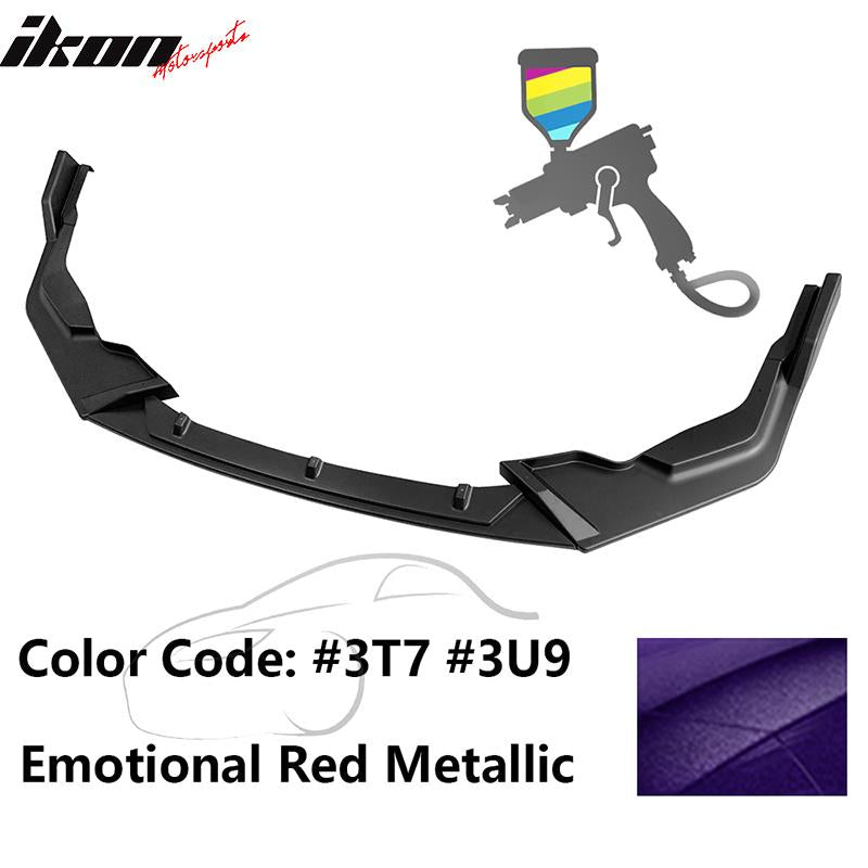 2020-2022 Toyota Corolla SE XSE C Style Front Bumper Lip PP 3PC