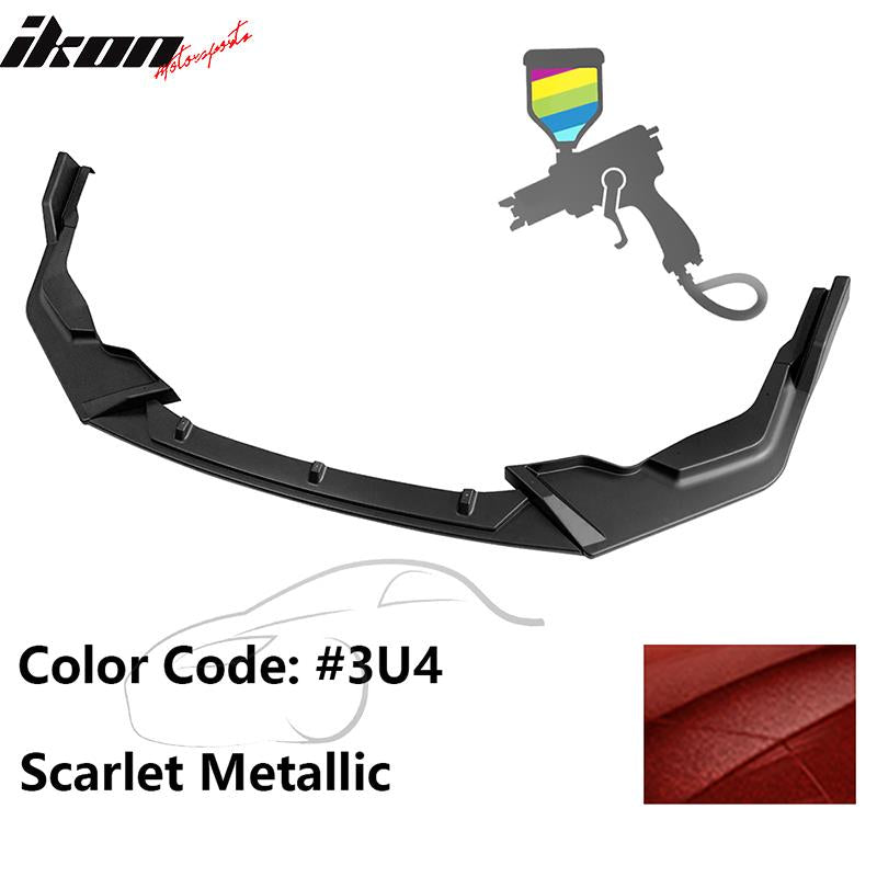 2020-2022 Toyota Corolla SE XSE C Style Front Bumper Lip PP 3PC