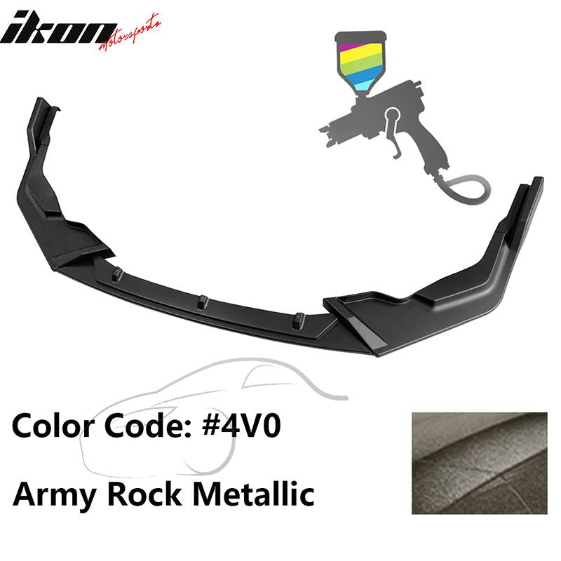 2020-2022 Toyota Corolla SE XSE C Style Front Bumper Lip PP 3PC