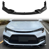 2020-2022 Toyota Corolla SE XSE C Style Front Bumper Lip PP 3PC