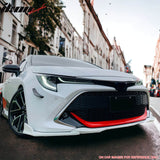 2019-2021 Toyota Corolla Auris 3rd 5-Door Gloss Black Front Bumper Lip
