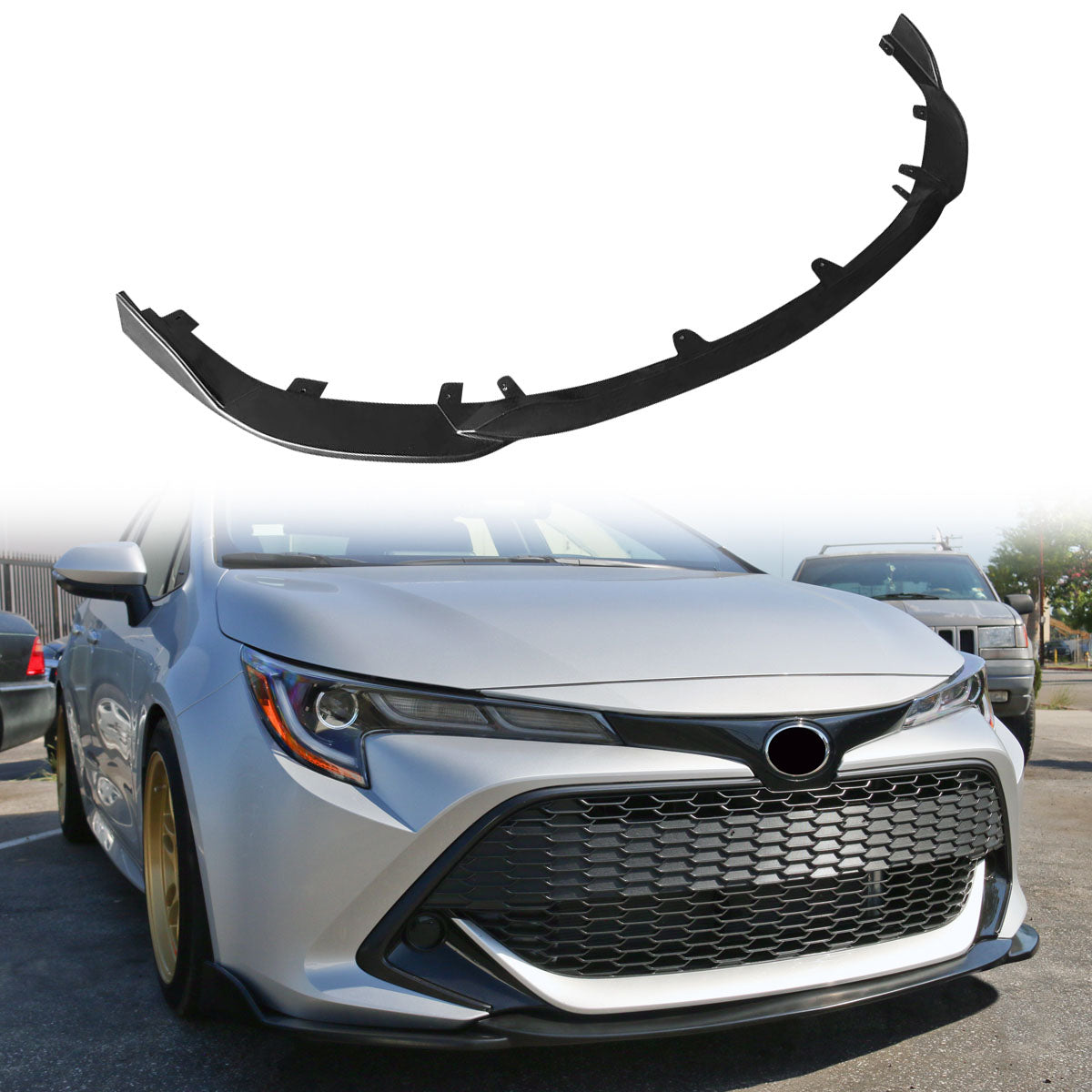 2019-2022 Toyota Corolla 5Door TS Front Bumper Lip Chin Spoiler PU