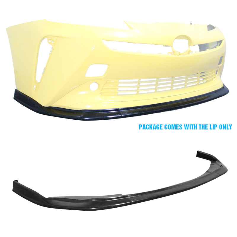 2019-2022 Toyota Prius IKON CS Style Unpainted 3PC Front Bumper Lip PU