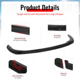 2023-2026 Toyota Prius & Prius Prime AR Style Gloss Black Front Bumper Lip ABS 3PCS