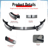 2026 Tesla Model Y Juniper Premium 3PCS Front Lower Bumper Lip Air Dam Chin Spoiler Splitter IKON Style Painted Carbon Fiber Print ABS Plastic