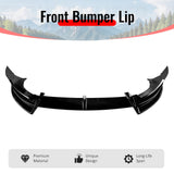 2026 Tesla Model Y Juniper Premium 3PCS Front Lower Bumper Lip Air Dam Chin Spoiler Splitter IKON Style Painted Gloss Black ABS Plastic