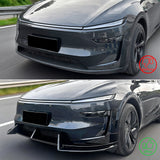 2026 Tesla Model Y Juniper Premium 3PCS Front Lower Bumper Lip Air Dam Chin Spoiler Splitter IKON Style Painted Gloss Black ABS Plastic