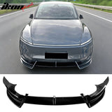 2026 Tesla Model Y Juniper Premium 3PCS Front Lower Bumper Lip Air Dam Chin Spoiler Splitter IKON Style Painted Gloss Black ABS Plastic