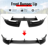 2026 Tesla Model Y Juniper Premium 3PCS Front Lower Bumper Lip Air Dam Chin Spoiler Splitter IKON Style Painted Matte Black ABS Plastic