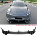 2026 Tesla Model Y Juniper Premium 3PCS Front Lower Bumper Lip Air Dam Chin Spoiler Splitter IKON Style Painted Matte Black ABS Plastic